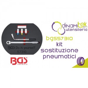 BGS TECHNIC BGS57310 KIT SOSTITUZIONE PNEUMATICI Dinamitek 1