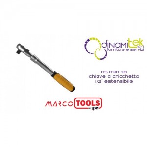 05.090.48 LLAVE DE TRINQUETE EXTENSIBLE 1/2 &QUOT;GIRO Dinamitek 1