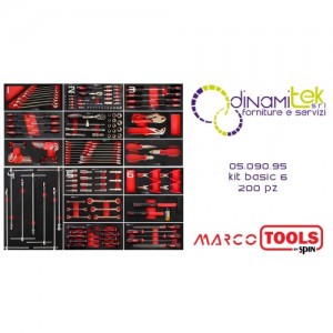 SPIN 05.090.95 KIT PROFI 6-200 UTENSILI PER CARRELLI Dinamitek 1