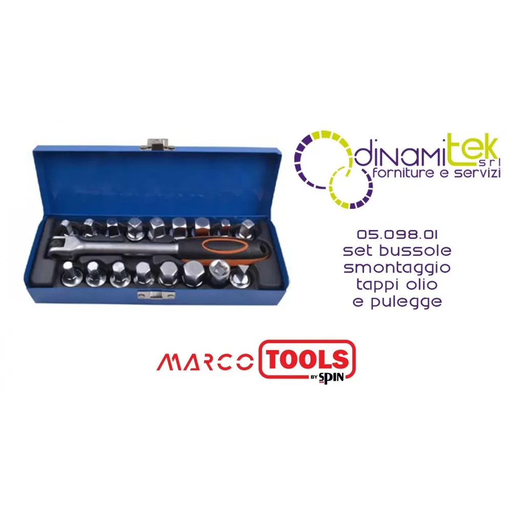 05.098.01 BUSHINGS FOR DISASSEMBLING OIL CAPS AND DISTRIBUTION PULLEYS SPIN Dinamitek 1