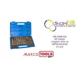 SPIN 05.098.02 KIT TAPPI COPPA OLIO E DIFFERENZIALI 114 PEZZI Dinamitek 1