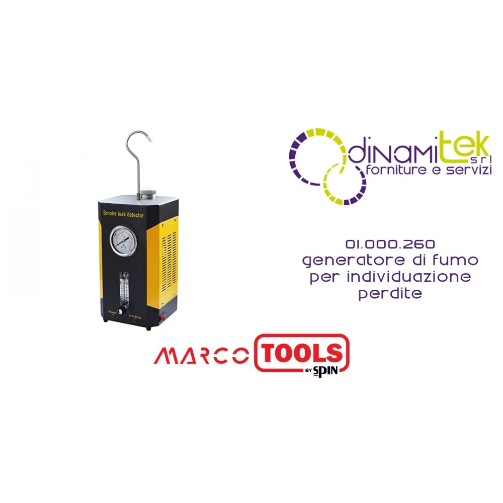 01.000.260 GENERATORE DI FUMO PER INDIVIDUAZIONE PERDITE SPIN MARCO TOOLS Dinamitek 1