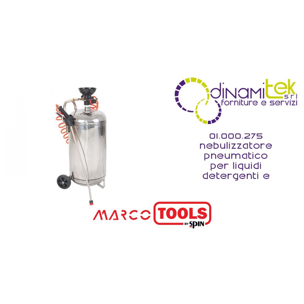 01.000.275 NEBULIZZATORE PNEUMATICO PER LIQUIDI DETERGENTI E IGIENIZZANTI SPIN MARCO TOOLS Dinamitek 1