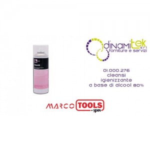 01.000.276 CLEANSI IGIENIZZANTE A BASE DI ALCOOL 80% SPIN MARCO TOOLS Dinamitek 1