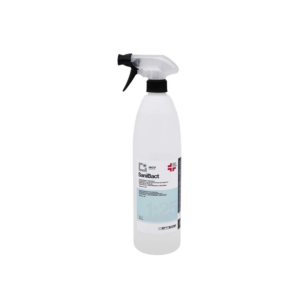 01.000.280 SANIBACT 1lt DISINFETTANTE CONCENTRATO BATTERICIDA E LEVURICIDA SPIN MARCO TOOLS Dinamitek 2