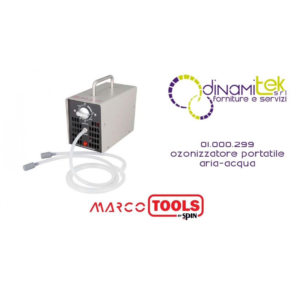 01.000.299 OZONIZZATORE PORTATILE ARIA-ACQUA SPIN MARCO TOOLS Dinamitek 1