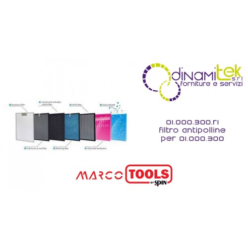 01.000.300.R FILTRO ANTIPOLLINE SPIN MARCO TOOLS Dinamitek 1