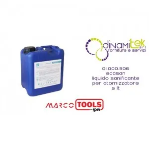 01.000.306 ECASAN LIQUIDO SANIFICANTE PER ATOMIZZATORE 5 lt SPIN MARCO TOOLS Dinamitek 1