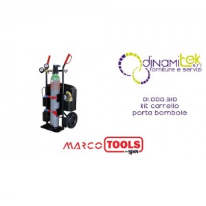 01.000.310 KIT CARRELLO PORTA BOMBOLE SPIN MARCO TOOLS Dinamitek 1