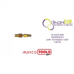01.000.319 ADATTATORI PER LAVAGGIO TUBI R134a SPIN MARCO TOOLS Dinamitek 1