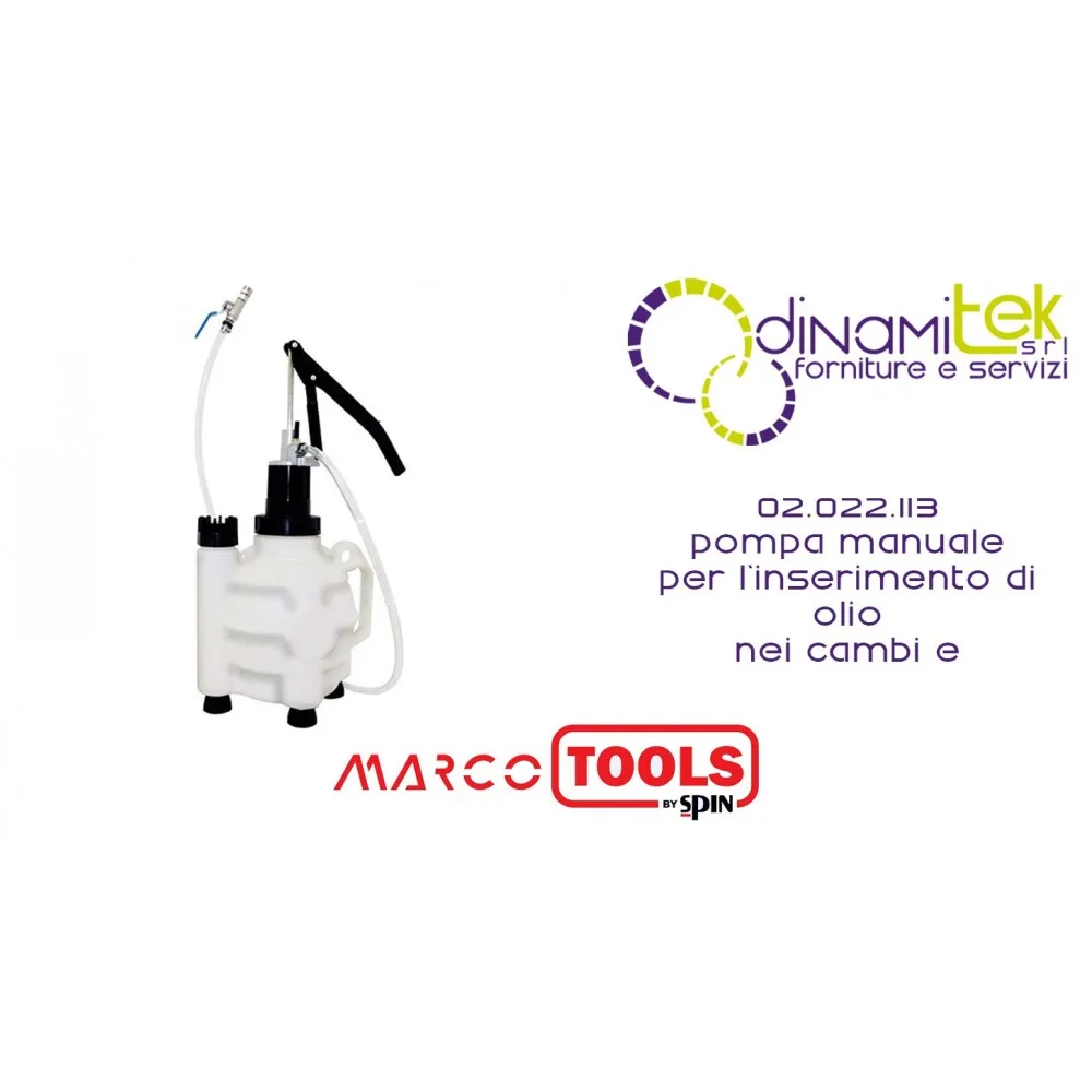 SPIN 02.022.113 POMPA MANUALE PER LINSERIMENTO DI OLIO NEI CAMBI E DIFFERENZIALI Dinamitek 1