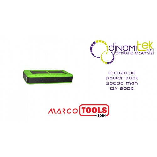 03.020.06 POWER PACK 20000 MAh 12V 900A SPIN MARCO TOOLS