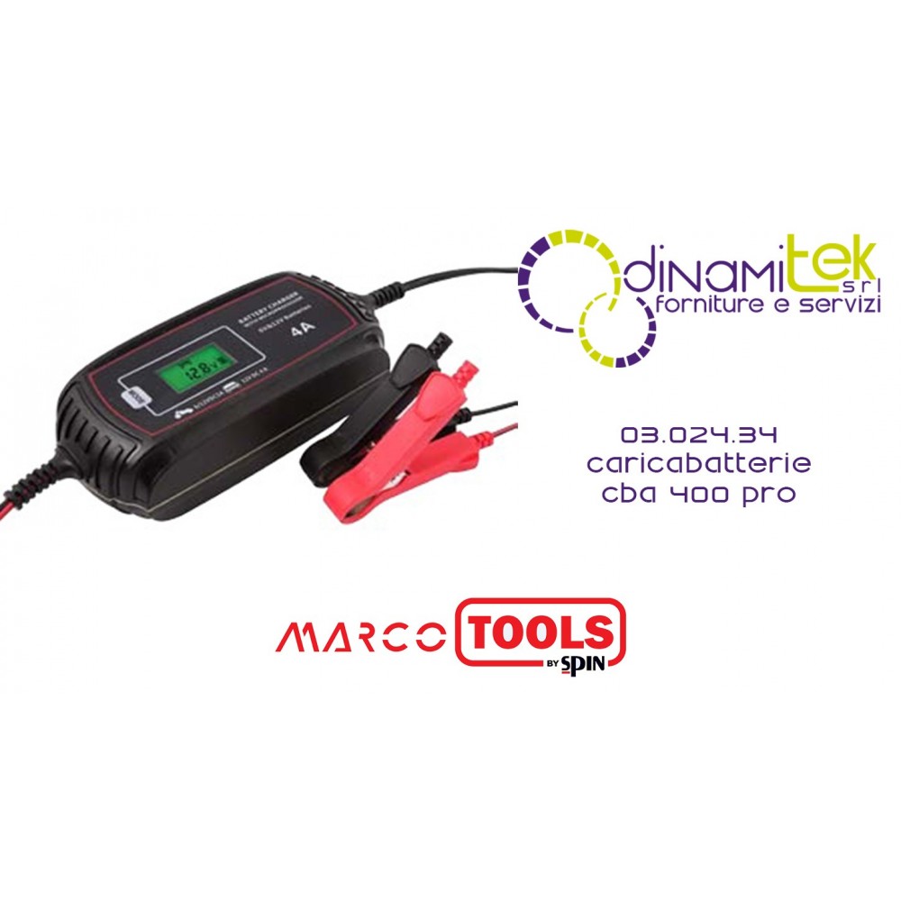 03.024.34 CARICABATTERIE CBA 400 PRO SPIN MARCO TOOLS Dinamitek 1