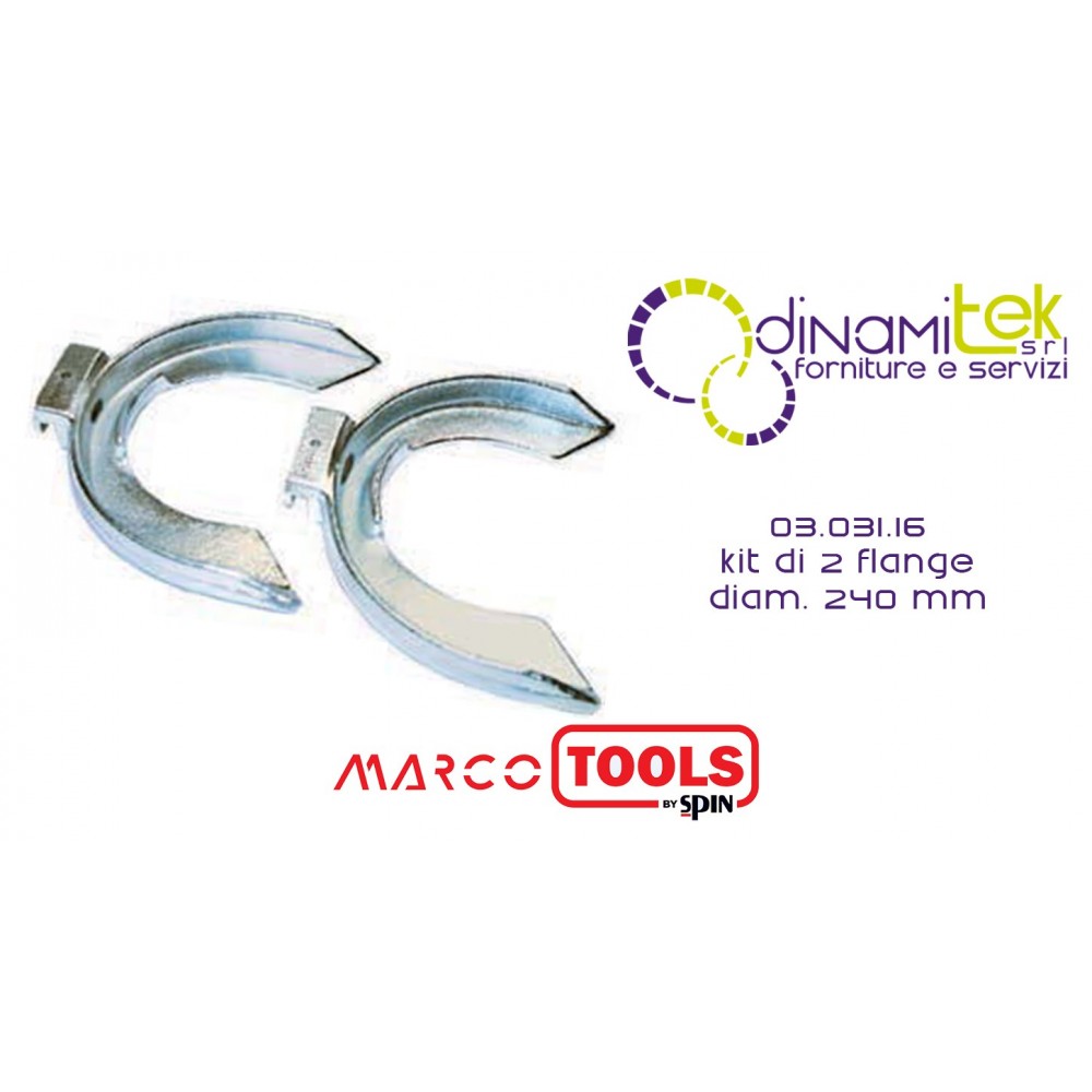 03.031.16 KIT DI 2 FLANGE diam. 240 mm SPIN MARCO TOOLS Dinamitek 1