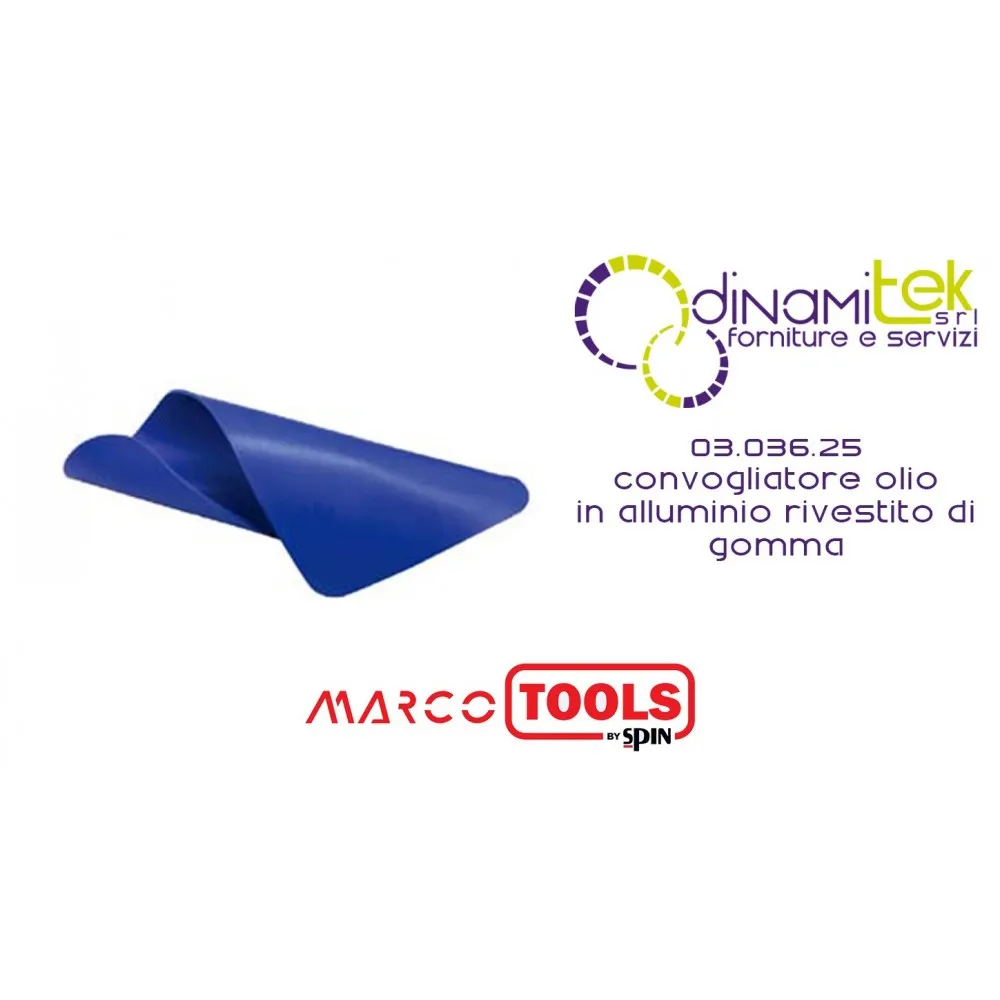 03.036.25 CONVOGLIATORE OLIO IN ALLUMINIO RIVESTITO DI GOMMA SPIN MARCO TOOLS Dinamitek 1
