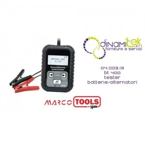 04.003.13 BT 400 TESTER BATTERIE/ALTERNATORI SPIN MARCO TOOLS Dinamitek 1