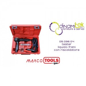 05.036.04 TESTER LIQUIDO FRENI CON RISCALDATORE SPIN MARCO TOOLS Dinamitek 1