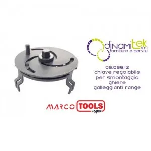 05.056.12 CHIAVE REGOLABILE PER SMONTAGGIO GHIERE GALLEGGIANTI RANGE 89-170mm SPIN MARCO TOOLS Dinamitek 1