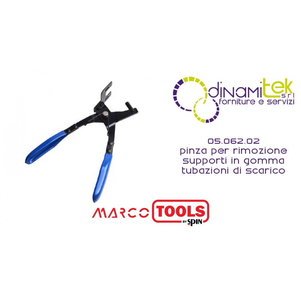 05.062.02 PINZA PER RIMOZIONE SUPPORTI IN GOMMA PER TUBAZIONI DI SCARICO SPIN MARCO TOOLS Dinamitek 1