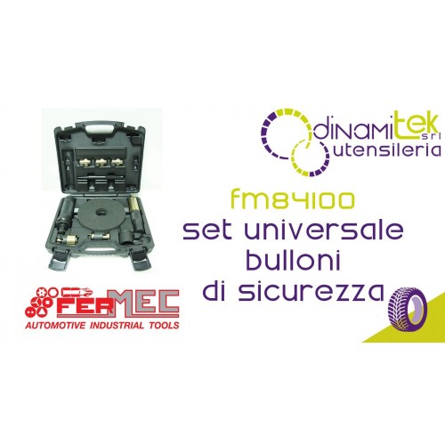 FERMEC FM84100 SET UNIVERSALE PER RIMUOVERE TUTTI I BULLONI DI SICUREZZA Dinamitek 1