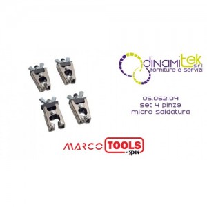 05.062.04 SET DI 4 PINZE PER MICRO SALDATURA SPIN MARCO TOOLS Dinamitek 1
