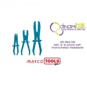 05.062.06 SET DI 3 PINZE PER MANICHETTA FLESSIBILE SPIN MARCO TOOLS Dinamitek 1