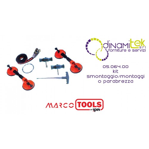 05.064.00 KIT SMONTAGGIO/MONTAGGIO PARABREZZA SPIN MARCO TOOLS Dinamitek 1