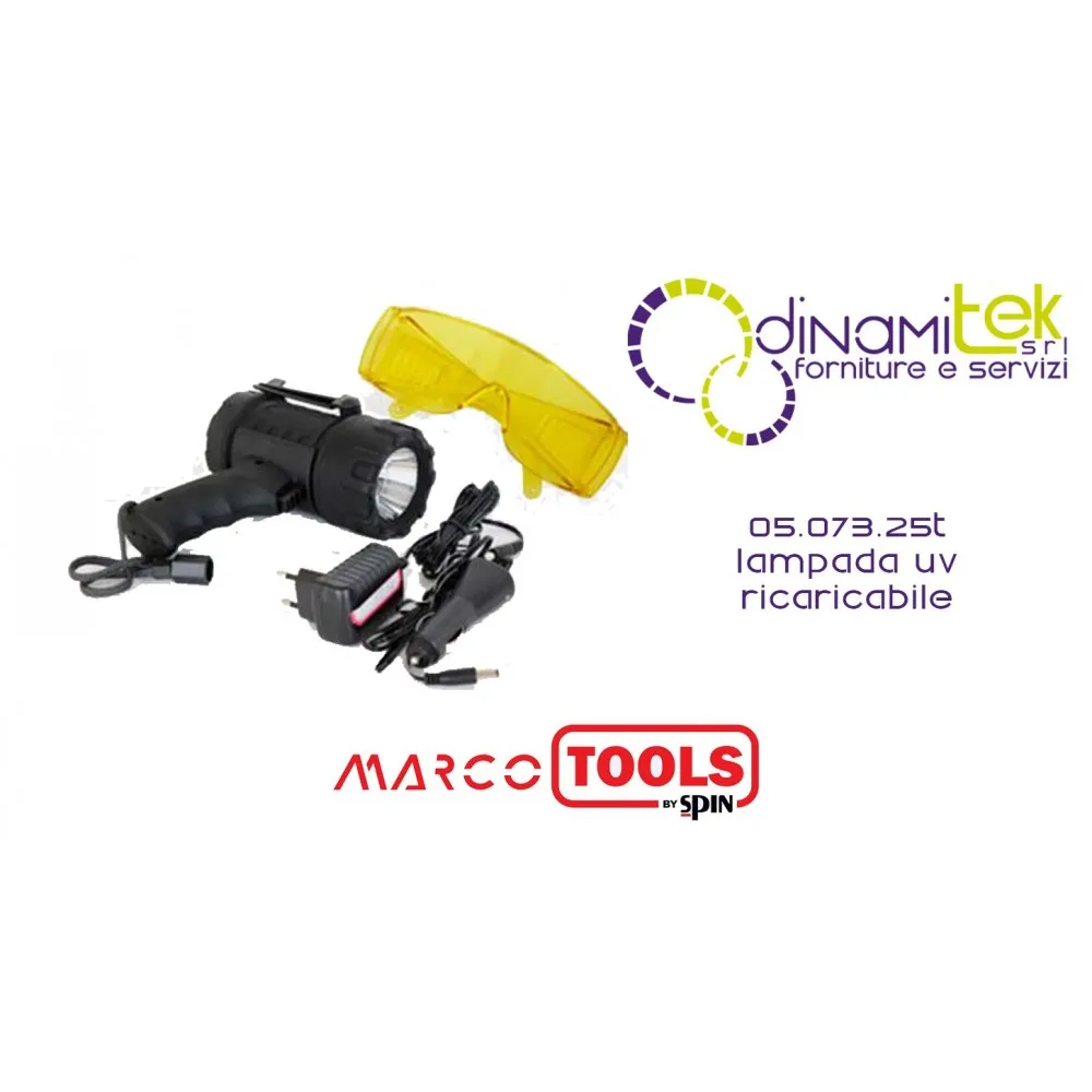 05.073.25T LAMPADA UV RICARICABILE SPIN MARCO TOOLS Dinamitek 1