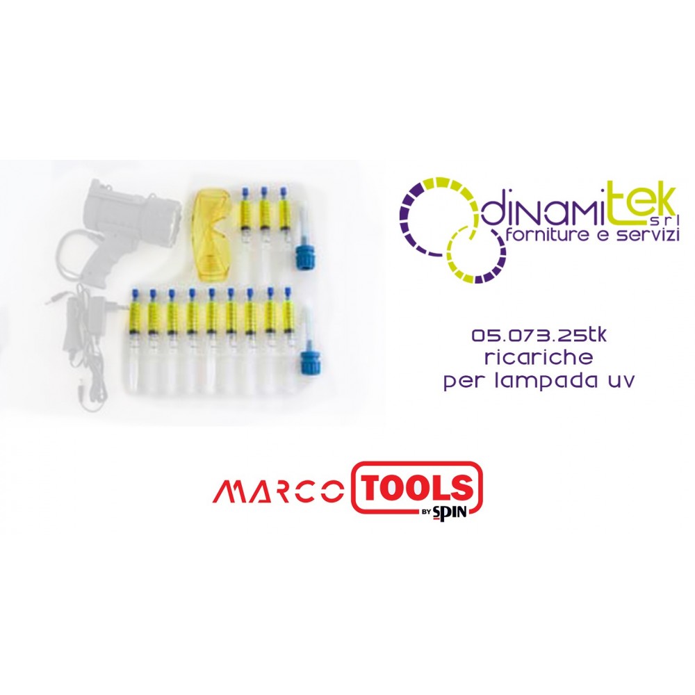 05.073.25TK RICARICHE PER LAMPADA UV SPIN MARCO TOOLS Dinamitek 1