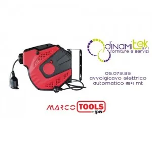 05.073.35 AVVOLGICAVO ELETTRICO AUTOMATICO 15+1 mt SPIN MARCO TOOLS Dinamitek 1