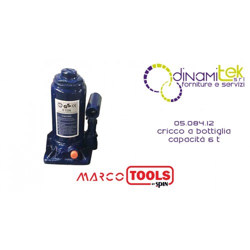 05.084.12 CRICCO A BOTTIGLIA capacità 6 T SPIN MARCO TOOLS Dinamitek 1