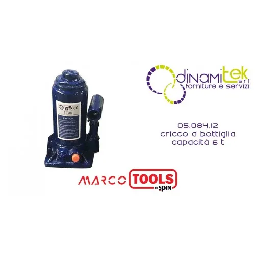 05.084.12 CRICCO A BOTTIGLIA capacità 6 T SPIN MARCO TOOLS Dinamitek 1