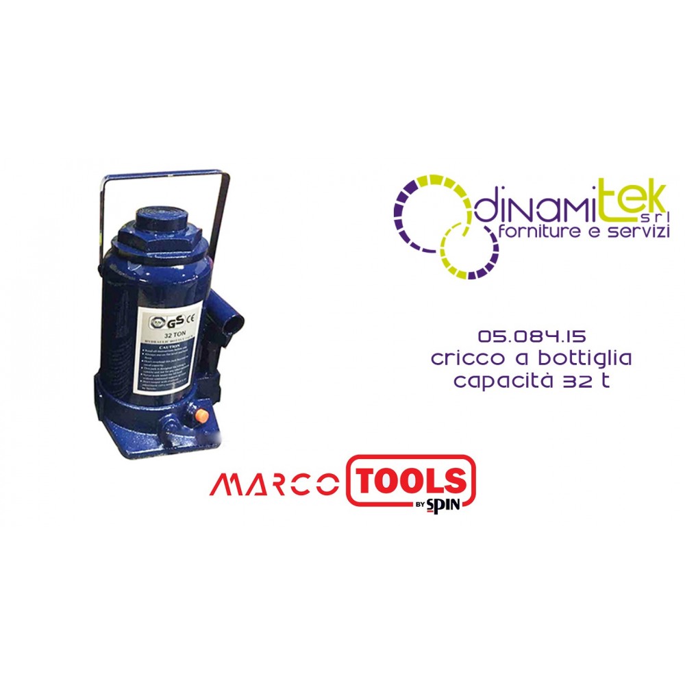 05.084.15 CRICCO A BOTTIGLIA capacità 32 T SPIN MARCO TOOLS Dinamitek 1