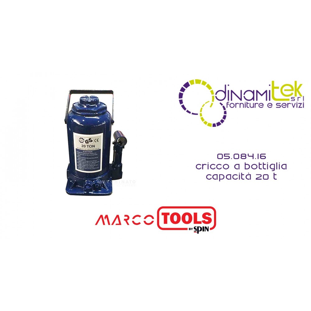 05.084.16 CRICCO A BOTTIGLIA capacità 20 T SPIN MARCO TOOLS Dinamitek 1