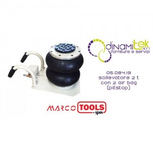 05.084.19 SOLLEVATORE DA 2 T CON 2 AIR BAG (PITSTOP) SPIN MARCO TOOLS Dinamitek 1