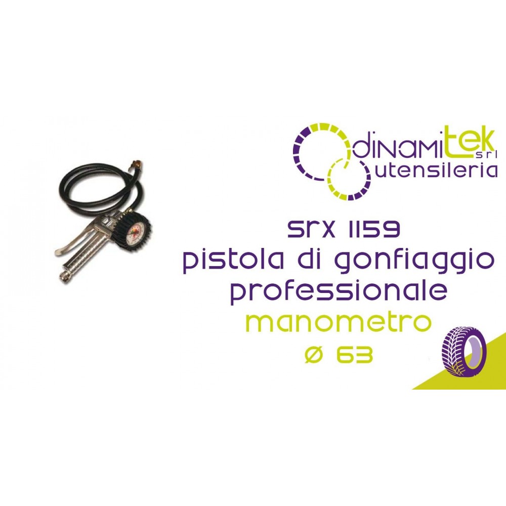 SRX 1159 PISTOLA PROFESSIONALE MANOMETRO Ø 63 Dinamitek 1