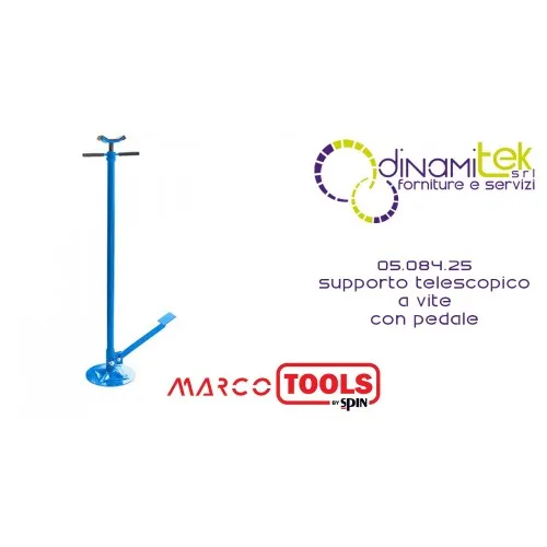 05.084.25 SUPPORTO TELESCOPICO A VITE CON PEDALE SPIN MARCO TOOLS Dinamitek 1