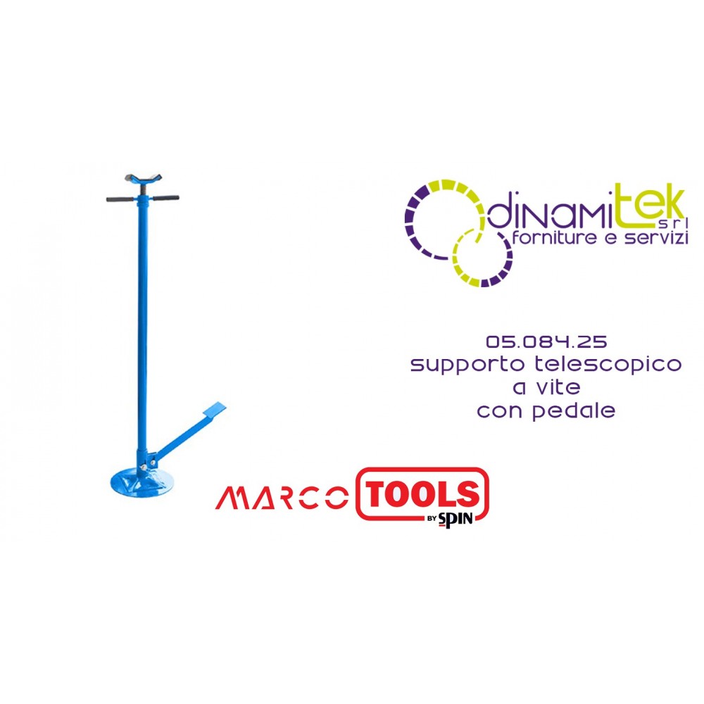 05.084.25 SUPPORTO TELESCOPICO A VITE CON PEDALE SPIN MARCO TOOLS Dinamitek 1