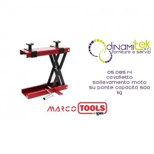 05.085.14 CAVALLETTO DI SOLLEVAMENTO MOTO SU PONTE capacità 500 kg SPIN MARCO TOOLS Dinamitek 1