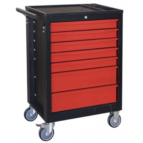 05.088.123 CARRELLO ROSSO ANTIRIBALTAMENTO 7 CASSETTI KIT PROFI 5/193 pz SPIN MARCO TOOLS Dinamitek 2