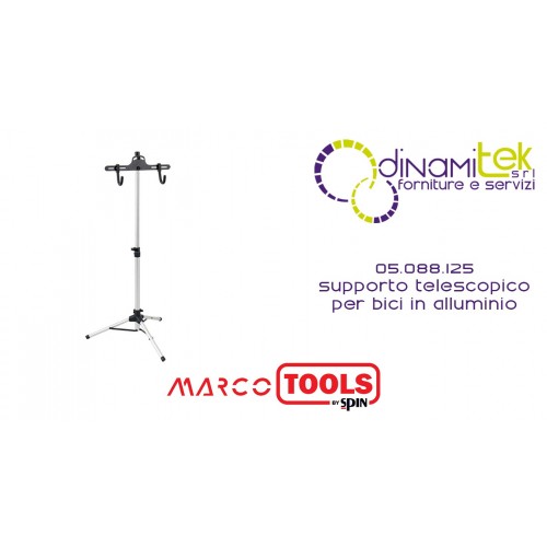 05.088.125 SUPPORTO TELESCOPICO PER BICI IN ALLUMINIO SPIN MARCO TOOLS Dinamitek 1