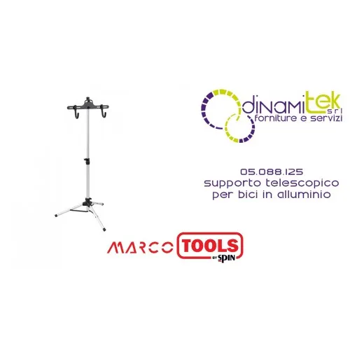 05.088.125 SUPPORTO TELESCOPICO PER BICI IN ALLUMINIO SPIN MARCO TOOLS Dinamitek 1