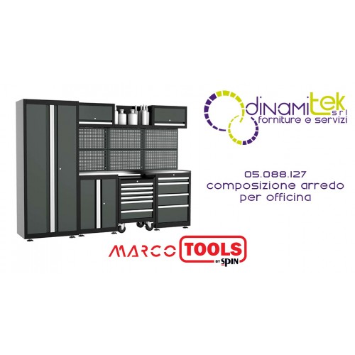 05.088.127 COMPOSIZIONE ARREDO PER OFFICINA SPIN MARCO TOOLS Dinamitek 1