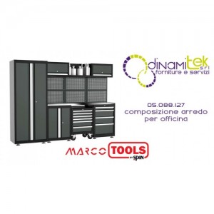 05.088.127 COMPOSIZIONE ARREDO PER OFFICINA SPIN MARCO TOOLS Dinamitek 1