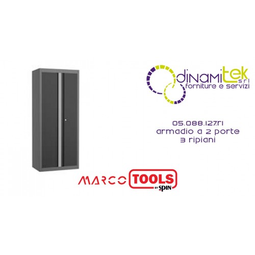 05.088.127.R1 ARMADIO A 2 PORTE 3 RIPIANI SPIN MARCO TOOLS Dinamitek 1