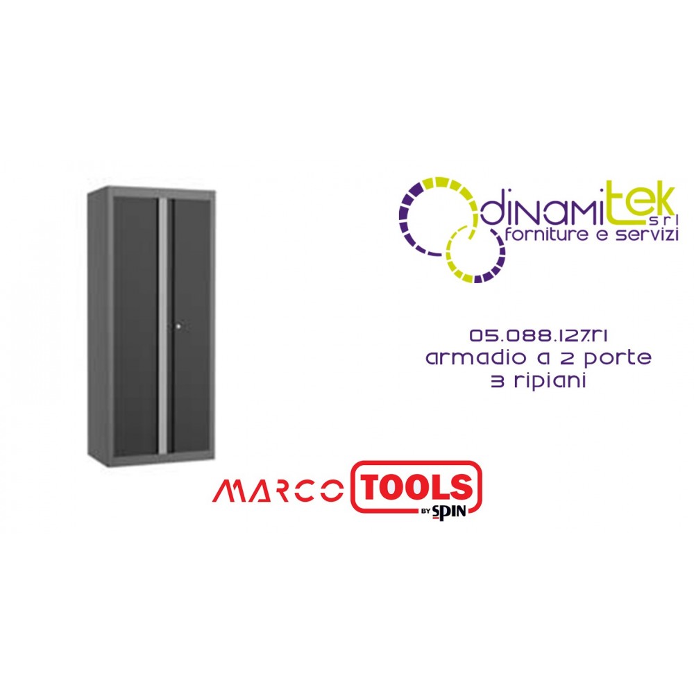 05.088.127.R1 ARMADIO A 2 PORTE 3 RIPIANI SPIN MARCO TOOLS Dinamitek 1