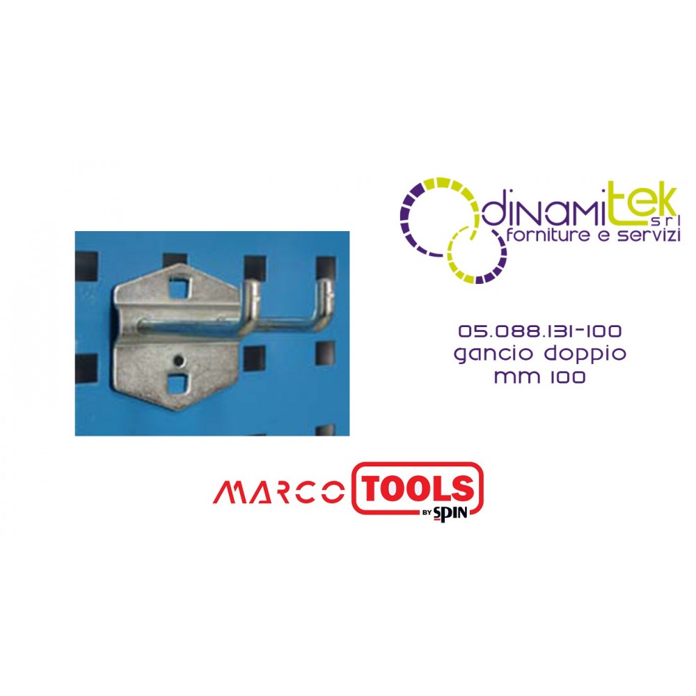 05.088.131/100 GANCIO DOPPIO mm 100 SPIN MARCO TOOLS Dinamitek 1