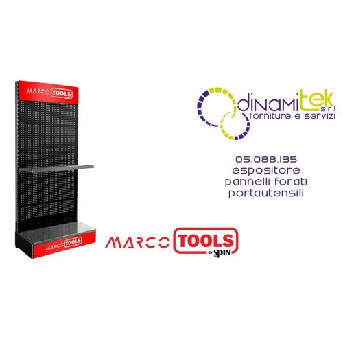 05.088.135 ESPOSITORE CON PANNELLI FORATI PORTAUTENSILI SPIN MARCO TOOLS Dinamitek 1