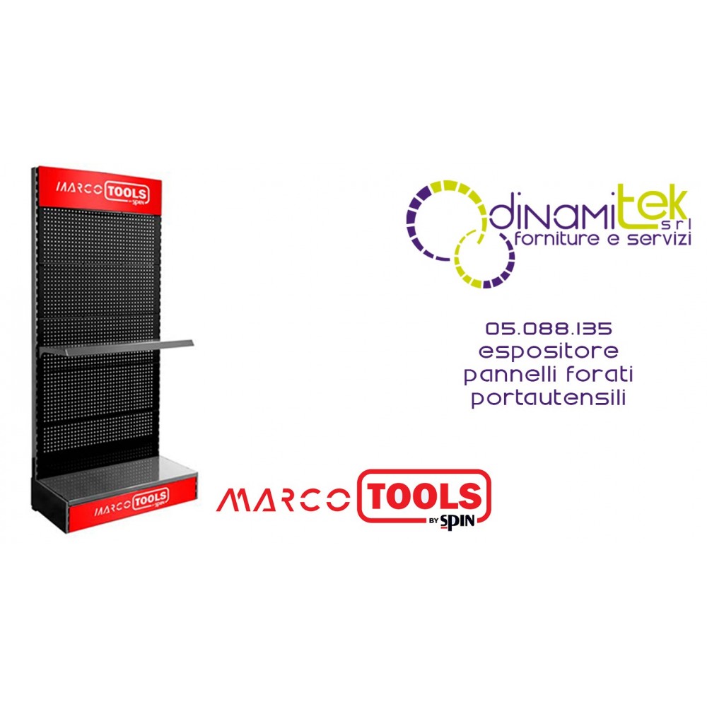 05.088.135 ESPOSITORE CON PANNELLI FORATI PORTAUTENSILI SPIN MARCO TOOLS Dinamitek 1