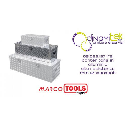05.088.137/R3 CONTENITORE IN ALLUMINIO ALTA RESISTENZA mm 123x38x38h SPIN MARCO TOOLS Dinamitek 1